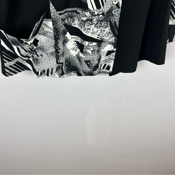 Parsley & Sage Black & White Long Sleeve Top Size XL - Picture 7 of 9